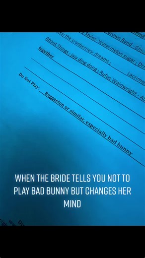 Bride gets drunk and changes her mind! 🧠 #badbunny #dj #weddingdj #prestigeevents #mobiledj #ellaquierepartychallenge #party #unveranosinti #bride #brides #bridesoftiktok #bridestory