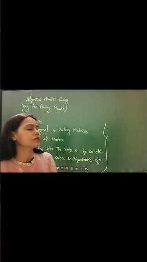 Algebra & Number Theory : important 5 Chapters for Exams❗