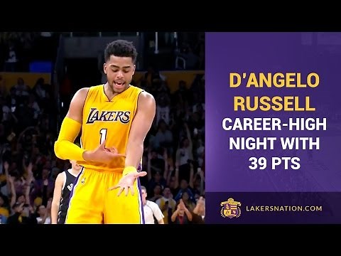 Lakers Rookie D'Angelo Russell Scores 39, 'Ice In My Veins' Celebration