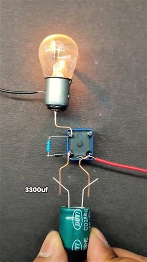 Simple bulb flasher circuit using relay #experiment #electronic