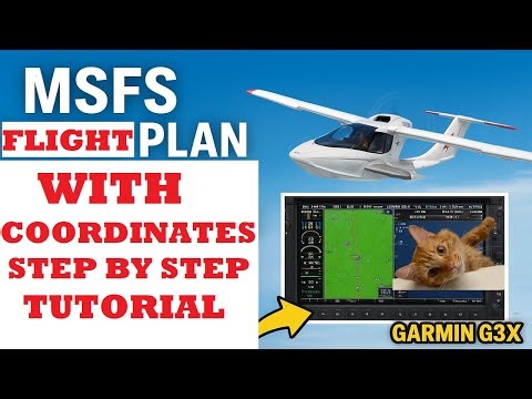 MSFS Tutorial ► How to Create Flight Plan with Coordinates | Icon A5 Lands at Former Gaza INTL ✅