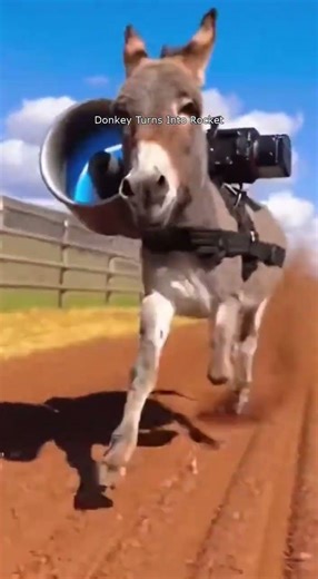 Unreal Rocket Donkey Spotted Running With Jetpack & Camera!