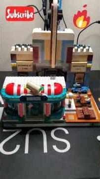 Lighting Up The Cinema and Burger Bar! #lego #lighting #shorts