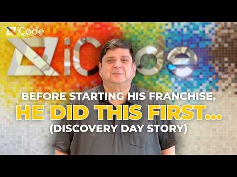 Before Starting Franchise, He Did This First..- Discovery Day| Vivek Saran's iCode Franchise Journey