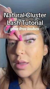 Glue Free Cluster Lash Tutorial! NATURAL Cat Eye Lashes 👀