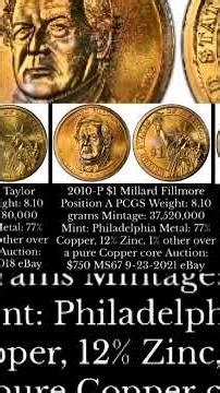 Presidential One Dollars Coins: (2007-2011)