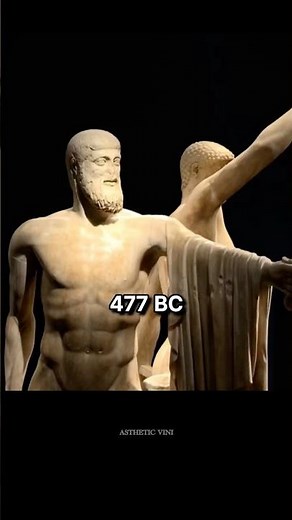 The Greek sculptures became more realistic with time! #history #art #Painting #greek