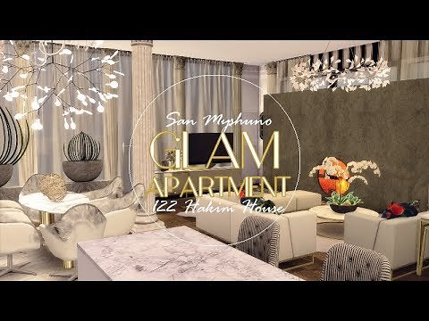 THE SIMS 4 : SPEEDBUILD | GLAM APARTMENT🌇 |122 HAKIM HOUSE | DL+CC