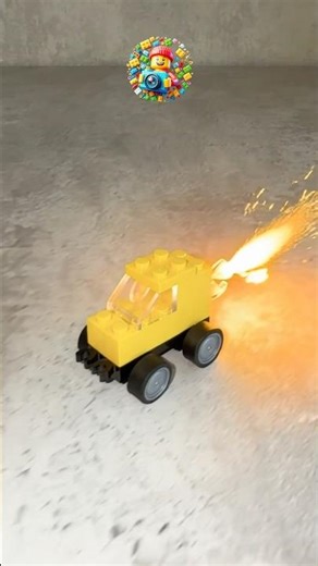 Fastest LEGO Car Ever Built?! 🔥💨 (It’s Actually on Fire!) #lego