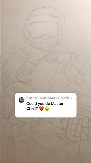 Drawing master chief from Halo#drawing