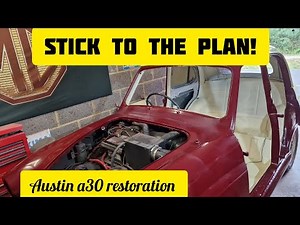 Austin a30 restoration update painting the interior by hand