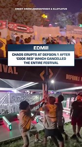Small riots break out at Defqon.1 😳🔥 After a historic code red heat warning in the Netherlands — the first ever for extreme temperatures — organisers were forced to cancel the rest of the festival weekend. #defqon1 #edm #festivalnews #hardstyle #raveculture