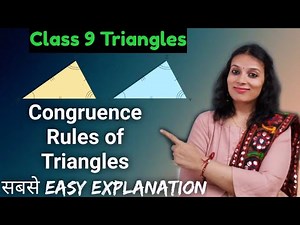 Triangles Class 9 | CBSE Class 9 Chapter 7 | Congruence of Triangles | SAS, ASA, SSS, RHS, AAS Rule