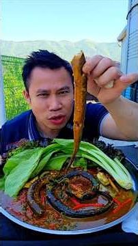 The Best Catch #SpicyStirFriedEel #hellowBaoYo #mukbang #thaifood #food