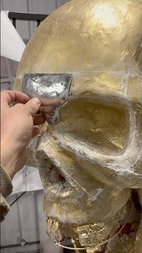 Stainless Steel Skull Sculpture: Handmade Metal Art