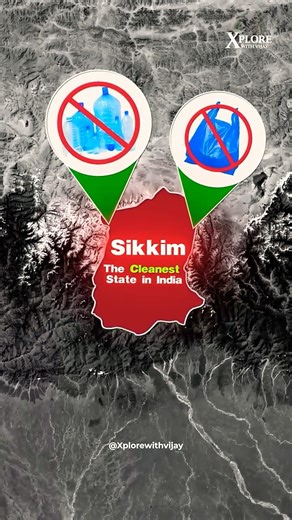 Sikkim - India’s Cleanest State🏔️ #shorts #sikkim