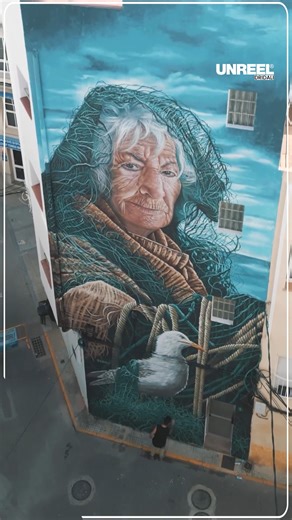 He made a huge mural to honor his Grandmother 🥹 | UNREEL