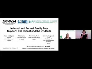 Informal and Formal Family Peer Support: The Impact and the Evidence
