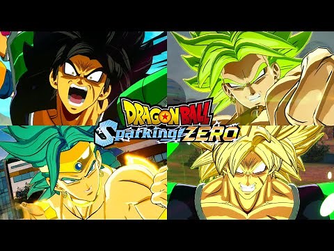 Dragon Ball Sparking Zero - All Broly Transformations, Supers & Ultimates (4K 60FPS)