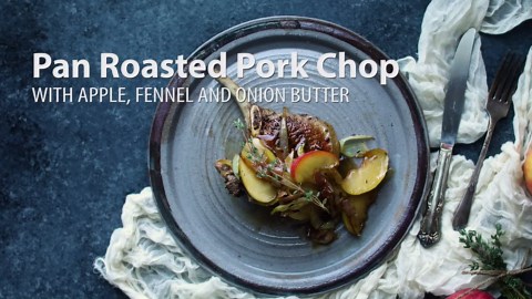 Bone In Pork Chops with Onion and Apple Butter Recipe