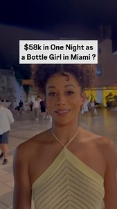 778K views · 112 reactions | They say Miami nights are legendary, but $58k in one night AS A Bottle Girl? 勞 How, Sway?! I need to sit down with her and break this all down. @ca.dija , you with it? And just when you thought that was wild, she made even more in one day with her new career What’s her secret? Drop your guesses in the comments and comment “Big Money” if we should do this podcast  | Jubril | Facebook