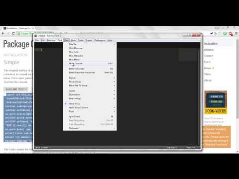 Como instalar Package Control en Sublime Text