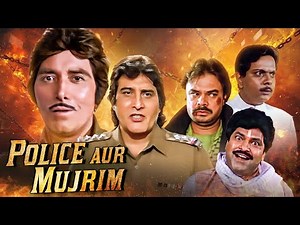 Police Aur Mujrim (1992) | Full Hindi Movie 4K | Raaj Kumar, Vinod Khanna | Action Blockbuster