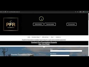 Website Analysis Video for Premier Foundation Repair