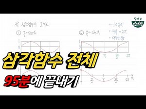 삼각함수 그래프부터 코사인법칙까지 95분만에 끝내기 | 수학1(대수) 3강