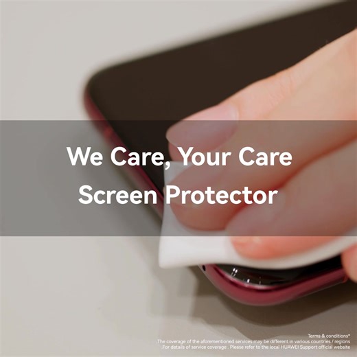 Scratches? Not today. Not this season. Keep your screen spotless and grab your FREE screen protector from Nov 1 to Jan 15. | Huawei Mobile