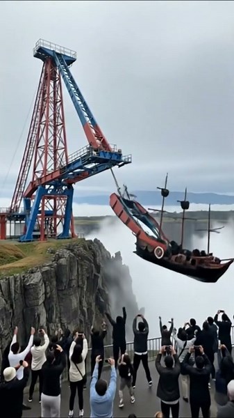 Pirate Ship Ride Collapse | Extreme Amusement Park Fail