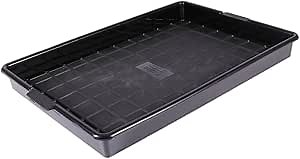 Root Control Pot Tray for Succulent Plants Plastic Plant Organizer Tray for Home and Garden Black Pot Saucer for Indoor and Outdoor Use