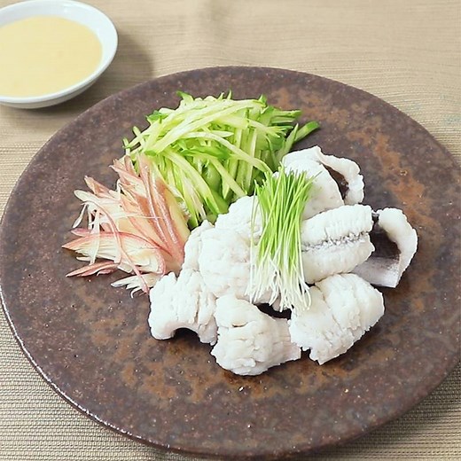 鱧の湯引き 作り方・レシピ | クラシル