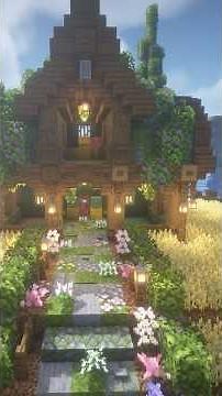 Tutorial on how I built the barn on Interstellar SMP! #minecraft #minecraftsmp #minecraftbuilding