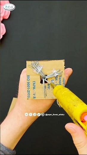 How I Make a Strong Base & Stems for Paper Flowers 🌸 | DIY Tutorial