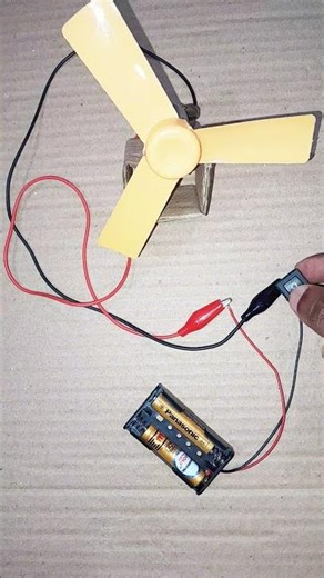 Cooling Fan Powered by DC Batteries | Science Project Exhibition #dcmotor #experiment