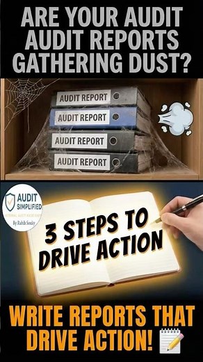 3 steps to make an audit report truly impactful and turn findings into action! 📝