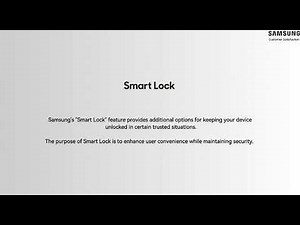 Samsung Smart Lock Feature