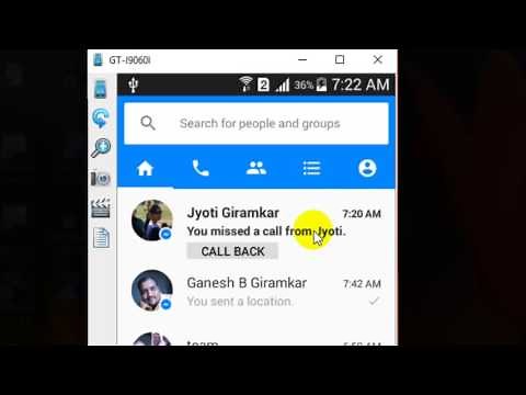 How to sync phone contacts in Facebook messenger android app