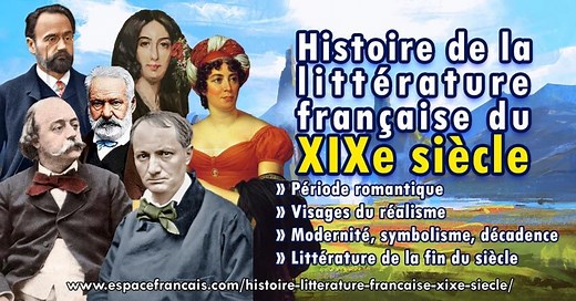 La littérature française du XIXe siècle – EspaceFrancais.com