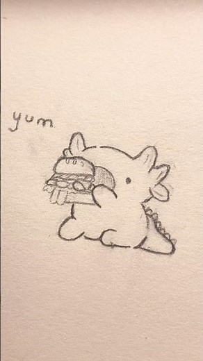 Cute axolotl drawing tutorial ✍️🩷 #drawing #tutorial #axolotl