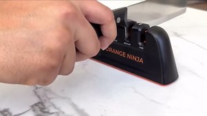 Orange Ninja Knife Sharpeners with 5 Adjustable Sharpening Angle for all Knives