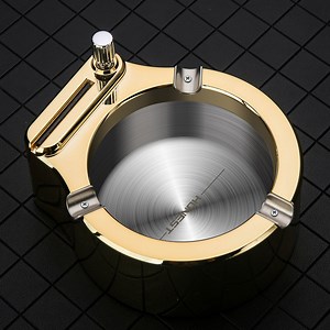 Ashtray With Permanent Match Lighter – All in One Smoking Accessory - Vintage Style Cigar Ashtray for Groomsmen Proposal - Ashtray Gift Set - Etsy