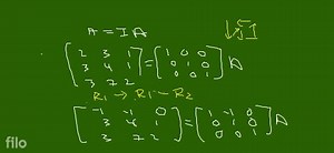 (a) Using elementary row transformation find the inverse of mat... | Filo