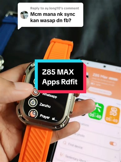 Apps Rdfit for Syncing Smart Watch with Phone