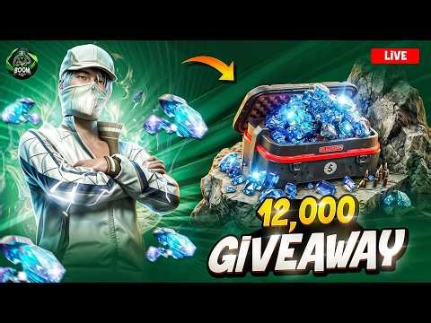 12000+ ডায়মন্ড giveaway FREE FIRE || FREE FIRE NEW LIVE BANGLA || BOOM GAMING LIVE