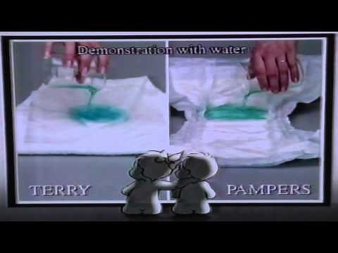 1992 - Pampers Commercial [Terry Nappy VS Pampers Nappy.]
