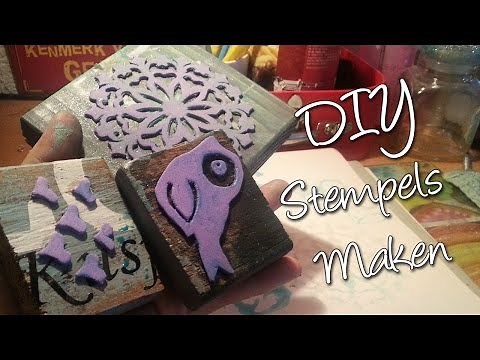 Diy Hoe maak je zelf een stempel? Homemade Stamps.