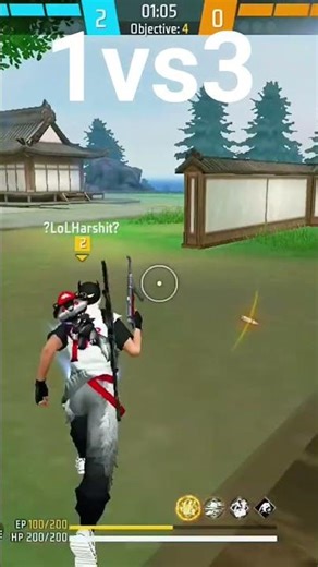 hi guys harshit gaming 1vs3 gameplay