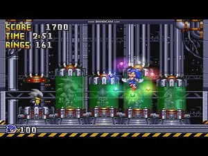 Sonic 3D in 2D Gene Gadget Zone Act 1 All 5 Mecha Sonic's Bosses at Once: Extra